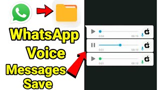 whatsapp voice message save in file manager  whatsapp voice message save [upl. by Ailemac]