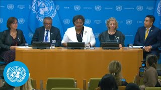 The Global Leaders Group on Antimicrobial Resistance  Press Conference  United Nations [upl. by Enala]