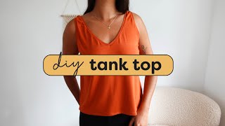 DIY Tank Top Sewing Tutorial  Tyra Tank Pattern [upl. by Leona]