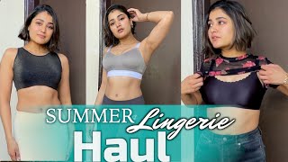 Summer Lingerie Collection from Zivame  Try On Haul  Biggest Collection of Bras Shapewear etc [upl. by Kirt]