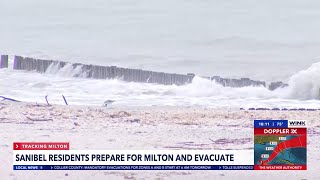 Sanibel evacuates as flooding and storm surge threaten island [upl. by Melvina]