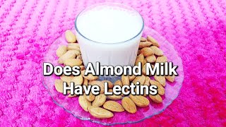 Does Almond Milk Contain Lectins Does Almond Milk Have Lectins Is Almond Milk High in Lectins [upl. by Olson]