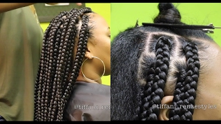 HowTo  Jumbo Box Braids [upl. by Eatnoid]