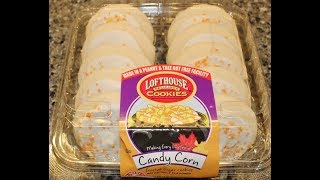 Lofthouse Delicious Cookies Candy Corn Frosted Sugar Cookies Review [upl. by Saalocin]