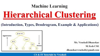 ML 23  Hierarchical Clustering  Agglomerative Clustering  Divisive Clustering  Dendrogram [upl. by Yednil]