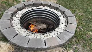 In ground fire pit with vents [upl. by Donahue]