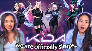 OFFICIAL KDA SIMPS 🥵🔥 First Time Reacting to KDA POPSTARS MORE VILLAIN League of Legends [upl. by Ainitsirk]