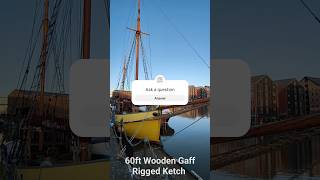 60fr Wooden Gaff Rigged Ketch docks gloucester [upl. by Joseph425]