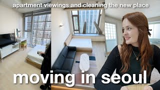 Moving Apartment in Seoul  Apartment Viewing and Cleaning  Moving Vlogs [upl. by Blake91]