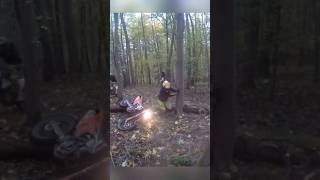 enduro ktm exc motorrad motorcycle funny funnyvideo motocross dirtbike crash fail [upl. by Enyalahs100]