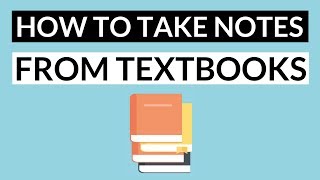 How to Take Notes from a Textbook Effectively  5 Steps Note Taking Method [upl. by Avilo]