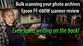 Scanning your family photo archive Epson FF680W scanner review [upl. by Yanttirb]