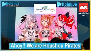 【Anime Expo 2024】 Hololive ID Sings quotAhoy We are Houshou Piratesquot Song 1 [upl. by Ceevah]