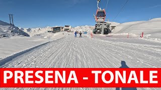 PASSO DEL TONALE  PRESENA GLACIER  BEST SKI RESORT  WINTER 2022  GOPRO 11  SKIER POV [upl. by Dunlavy]