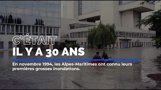 Il y a 30 ans les AlpesMaritimes ont connu leurs premières grosses inondations [upl. by Okihsoy312]