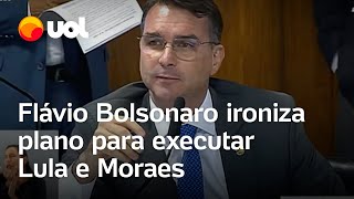 Flávio Bolsonaro sobre plano para executar Lula e Moraes Quem nunca teve vontade de matar alguém [upl. by Ecneret702]