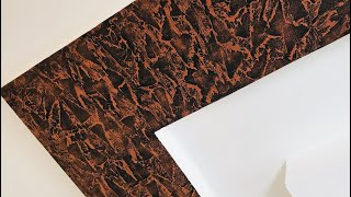 Latest texture design applying jipsam cealingcopper finish [upl. by Bernstein]