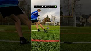 How to hit a daisy cutter 🍀 shorts soccer football footballtutorials [upl. by Ttennej454]