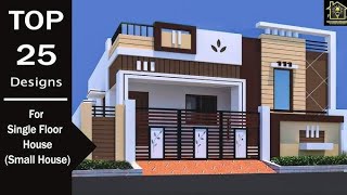 Top 25 House Front Design 💯  single floor House 🏡video akfurnitureagra [upl. by Ahsekin]