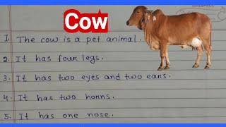 Essay on Cow  English essay writing on cow  10 lines Essay on cow  Cow Essay 10 lines [upl. by Jonas95]