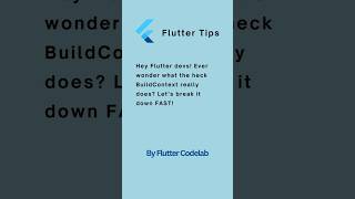 Master BuildContext in 10 Seconds 🚀 [upl. by Akinajnat]