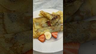 Trying out the new crepe pan Sweet crepes all kinds of ways crepes fruitcrepes nutella [upl. by Carpio]