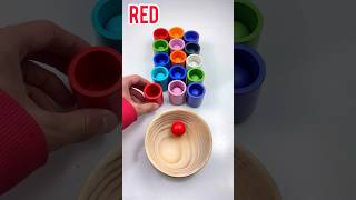 learn colors coloring for toddlers Colorful balls learncolors kidslearning shorts [upl. by Amsirhc361]