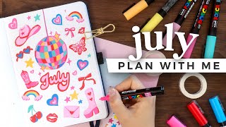 PLAN WITH ME  July 2024 Bullet Journal Setup [upl. by Suravaj]