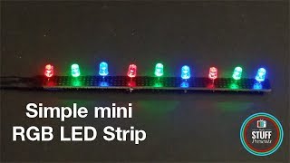 How to make a mini RGB LED Strip  Homemade [upl. by Henebry]