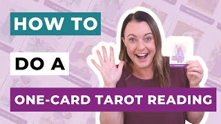 How To Do a 1Card Tarot Reading – Even if You’re Completely New to Tarot [upl. by Sidra]