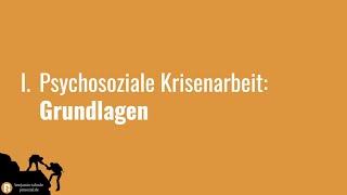 Krisenarbeit amp Coaching Grundlagen [upl. by Brittan]