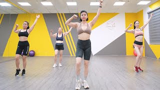 25 Minute Aerobic  Walking Exercises to Lose Belly Fat  Zumba Class [upl. by Eusoj552]