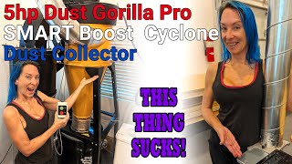 Oneida 5hp Dust Gorilla Pro Dust Collection System Install amp Review [upl. by Nnylcaj]