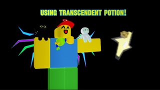 Popping a transcendent potion  sols RNG  feat thenoobyverse for first part [upl. by Dibru883]