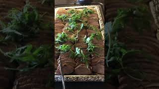 Slice smoke tuna with recitatief topping amppepershortvideo [upl. by Sisto]