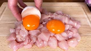 ❗️Add eggs to chicken breast Dont cook chicken breast until you see this recipe [upl. by Enerod]