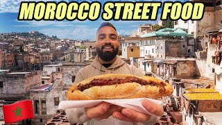 STREET FOOD HEAVEN in Fes Morocco 🇲🇦 [upl. by Llekim]