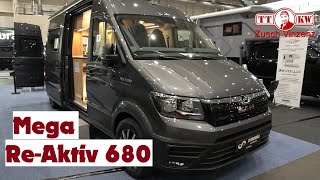 Mega genialer Kastenwagen Grundriss im Megamobil ReAktiv 680 Van auf MAN Wohnmobil Roomtour 2023 [upl. by Verena]