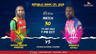 LIVE  Barbados Royals vs Guyana Amazon Warriors  CPL 2023 [upl. by Bruno]