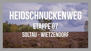 Heidschnuckenweg  Etappe 07  Soltau  Wietzendorf  Lüneburger Heide  GPSTrack [upl. by Ainadi]