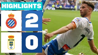 Resumen de RCD Espanyol vs Real Oviedo 20 [upl. by Sanborn]