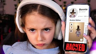 My Little Sister REACTS To Me HACKING HER ROBLOX Account Pray For Me [upl. by Lomasi]