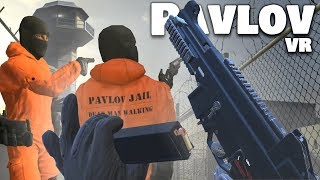 Escaping a MAXIMUM SECURITY PRISON in VIRTUAL REALITY Pavlov VR Funny Moments [upl. by Evangelia]