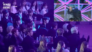 sync100190115 SMA Monsta x Red velvet IZONE Wanna one Twice reaction to BTS fake love idol [upl. by Erdua341]