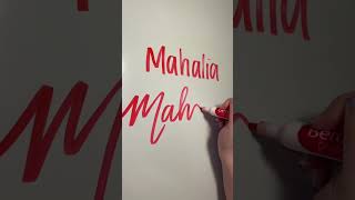 ASMR satisfying names to write in cursive 💗 asmr whiteboard satisfying marker [upl. by Nemad]