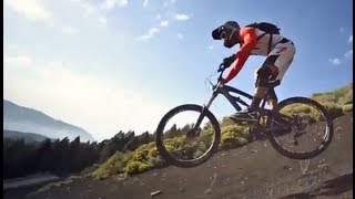 Ripping Down a Volcano  Mountain Biking Gran Canaria [upl. by Ebberta]