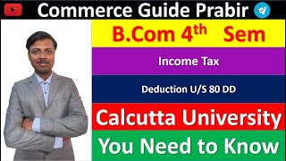 Lec7  Section 80DD of income tax act  Medical expenses disable dependent  Deduction us 80DD [upl. by Palermo634]