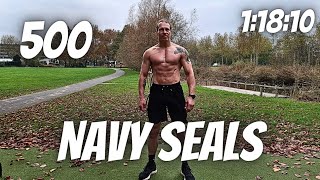 Walk In The Park  500 Navy Seal Burpees  11810  1500 Pushups [upl. by Ynnor492]