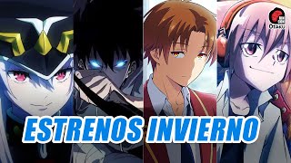 🤩 ESTRENOS ANIME TEMPORADA INVIERNO 2024 y donde verlos  Rincón Otaku [upl. by Notnek]