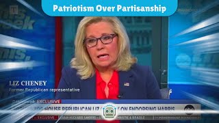 Republican Liz Cheney Endorses Kamala Harris A Call for Unity and Patriotism [upl. by Inanaup]